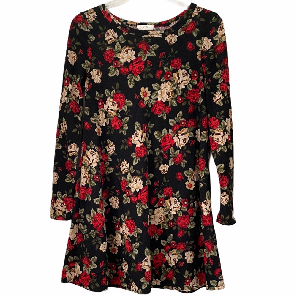 Pinc Lightweight Floral Knit Tunic/Dress, Size M